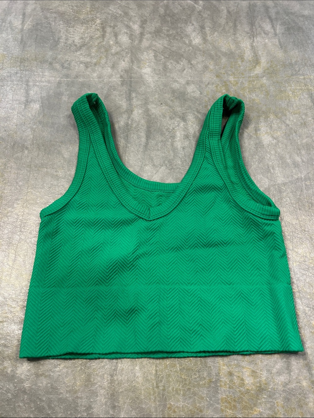 NIKIBIKI Jolly Green V-Neck Sleeveless Crop Top